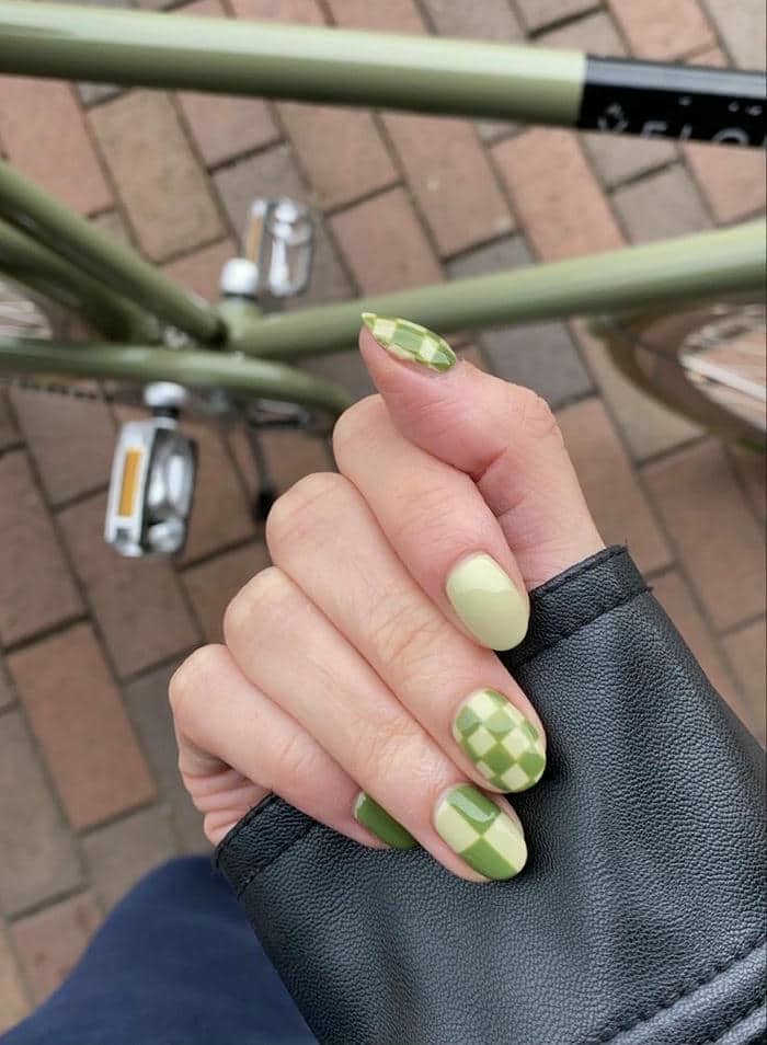 nail xanh bơ cute