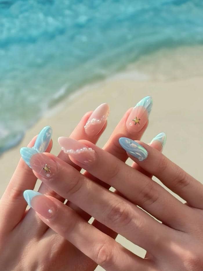 nail xinh mùa hè