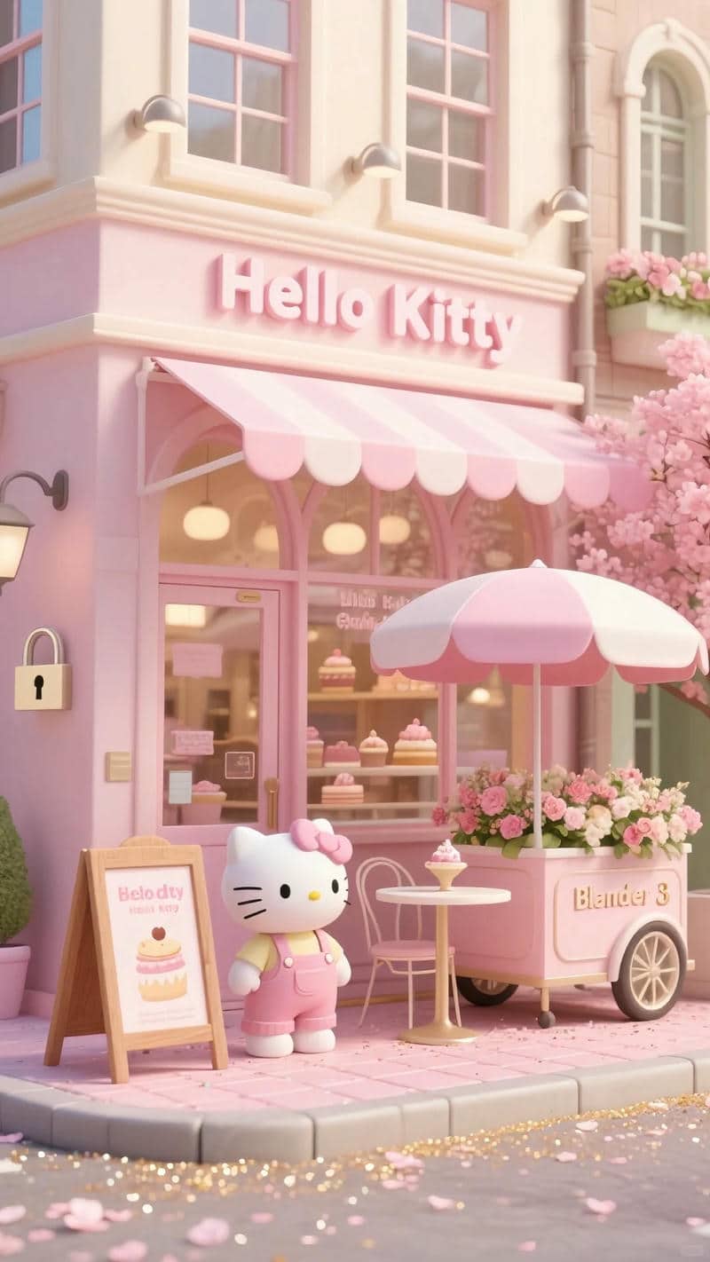 nền điện thoại hello kitty