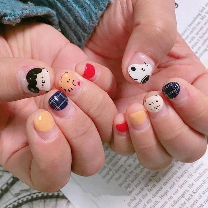 vẽ nail hoạt hình