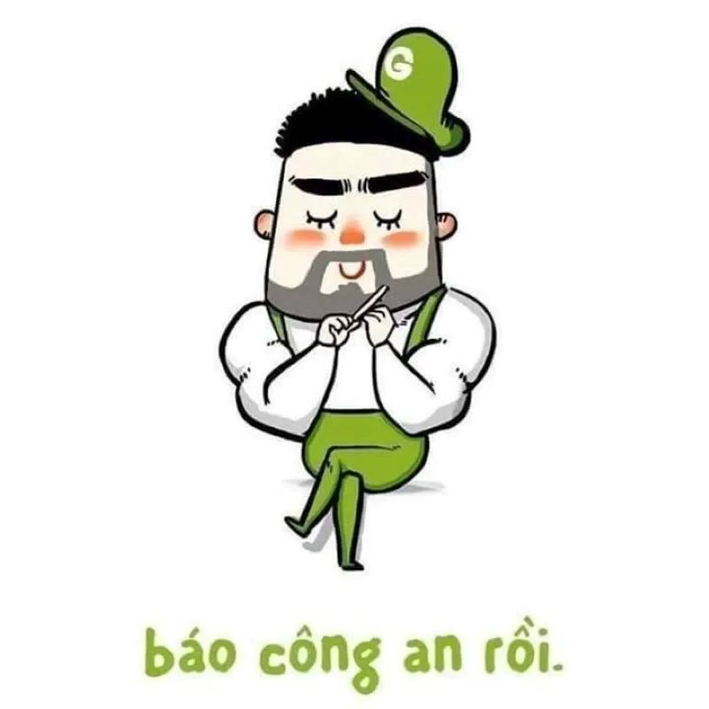ảnh báo công an meme