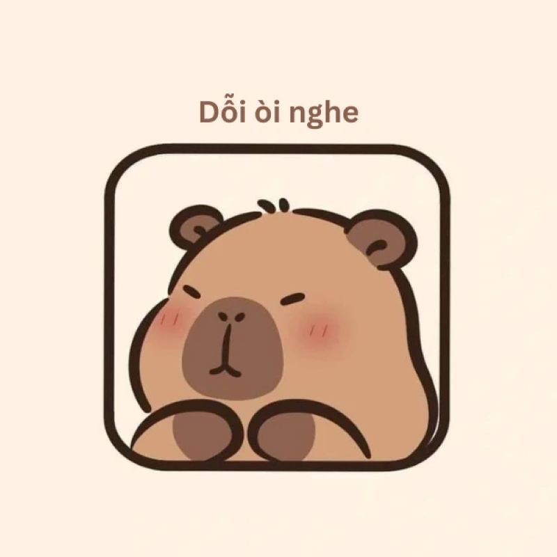 ảnh capybara meme đáng yêu