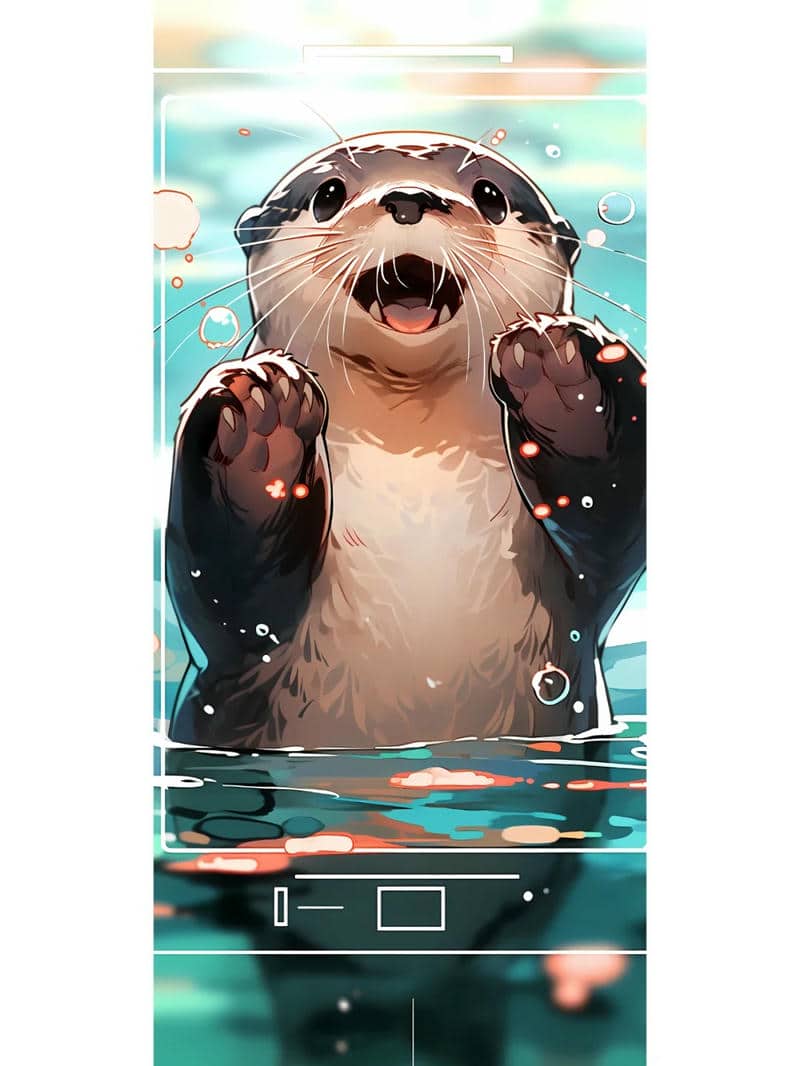 ảnh con rái cá cute