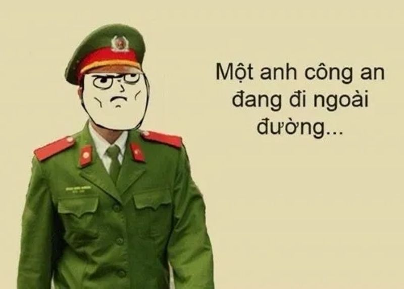 ảnh công an hài