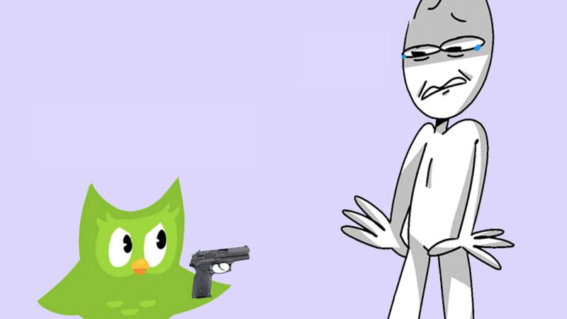ảnh duolingo đáng sợ