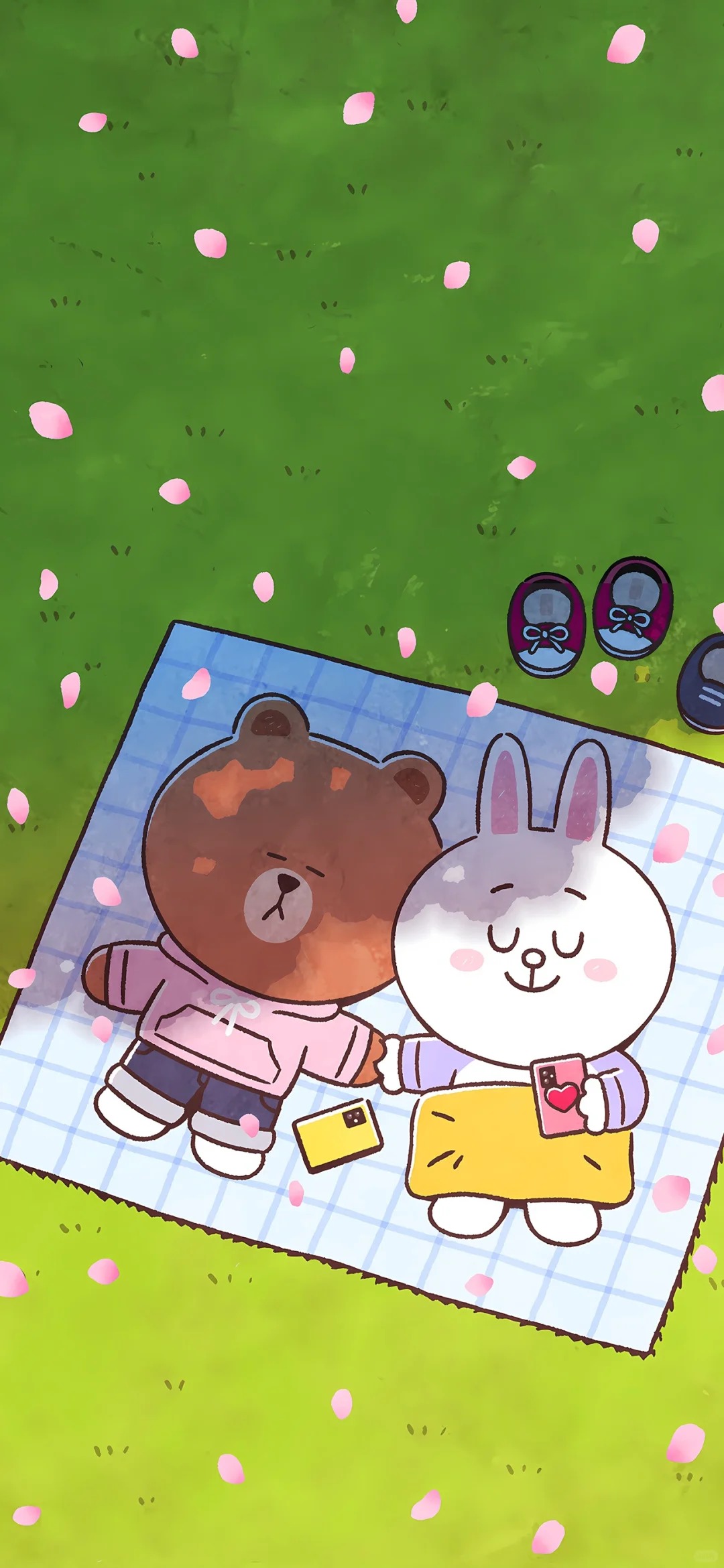 ảnh gấu brown và thỏ cony đáng yêu