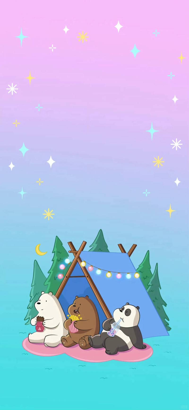 ảnh hình nền 3 chú gấu cute