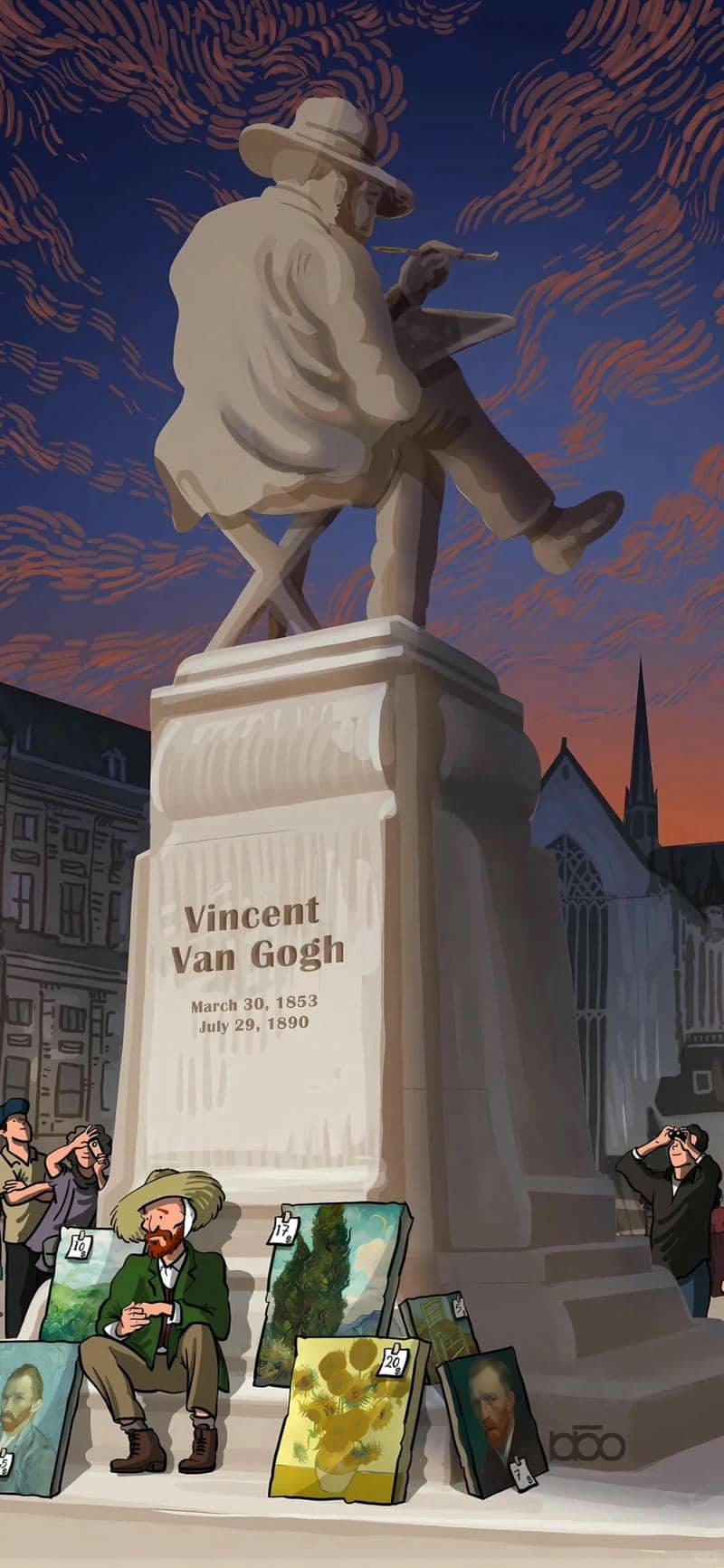 ảnh hình nền Van Gogh 4k