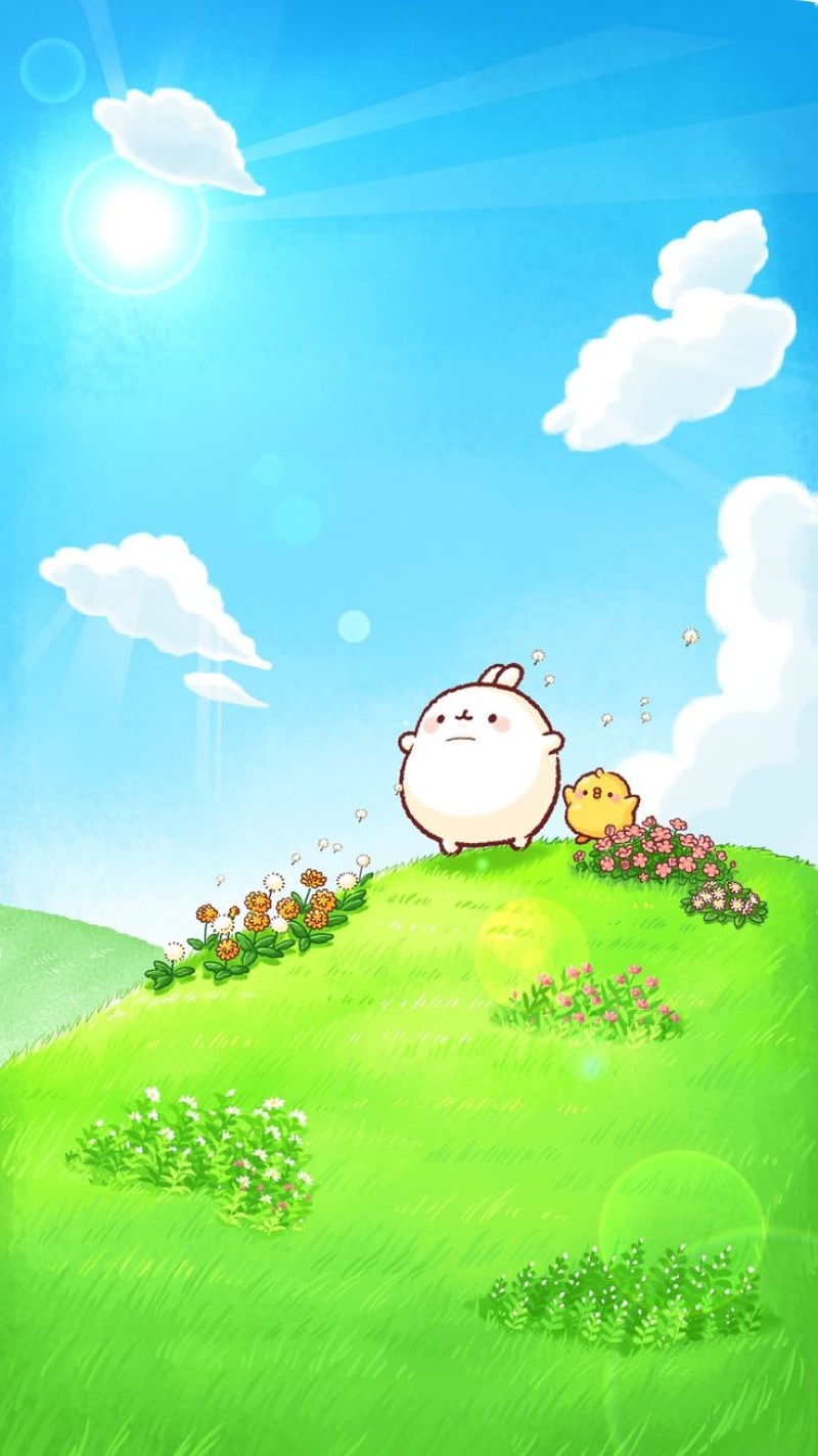 ảnh hình nền molang cute