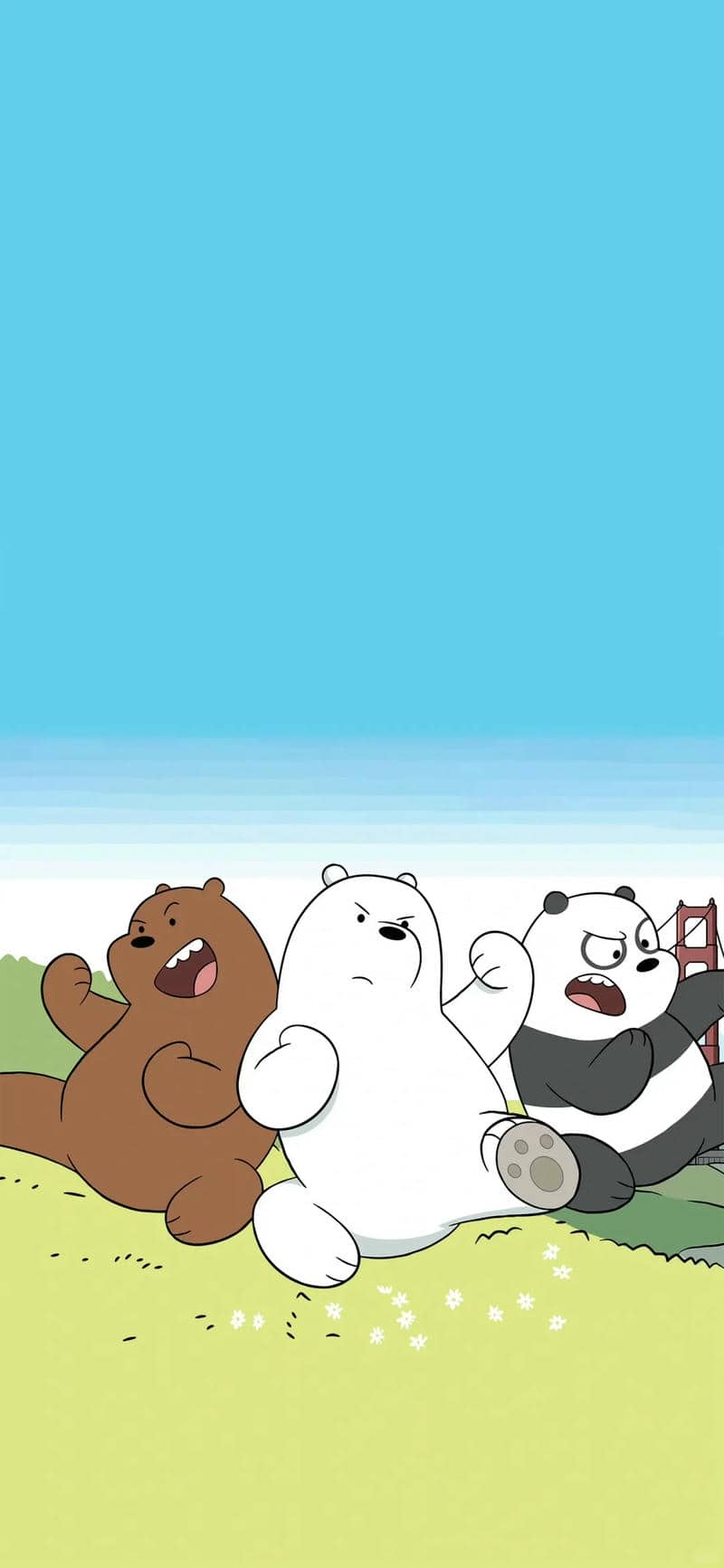 ảnh hình nền we bare bear đáng yêu