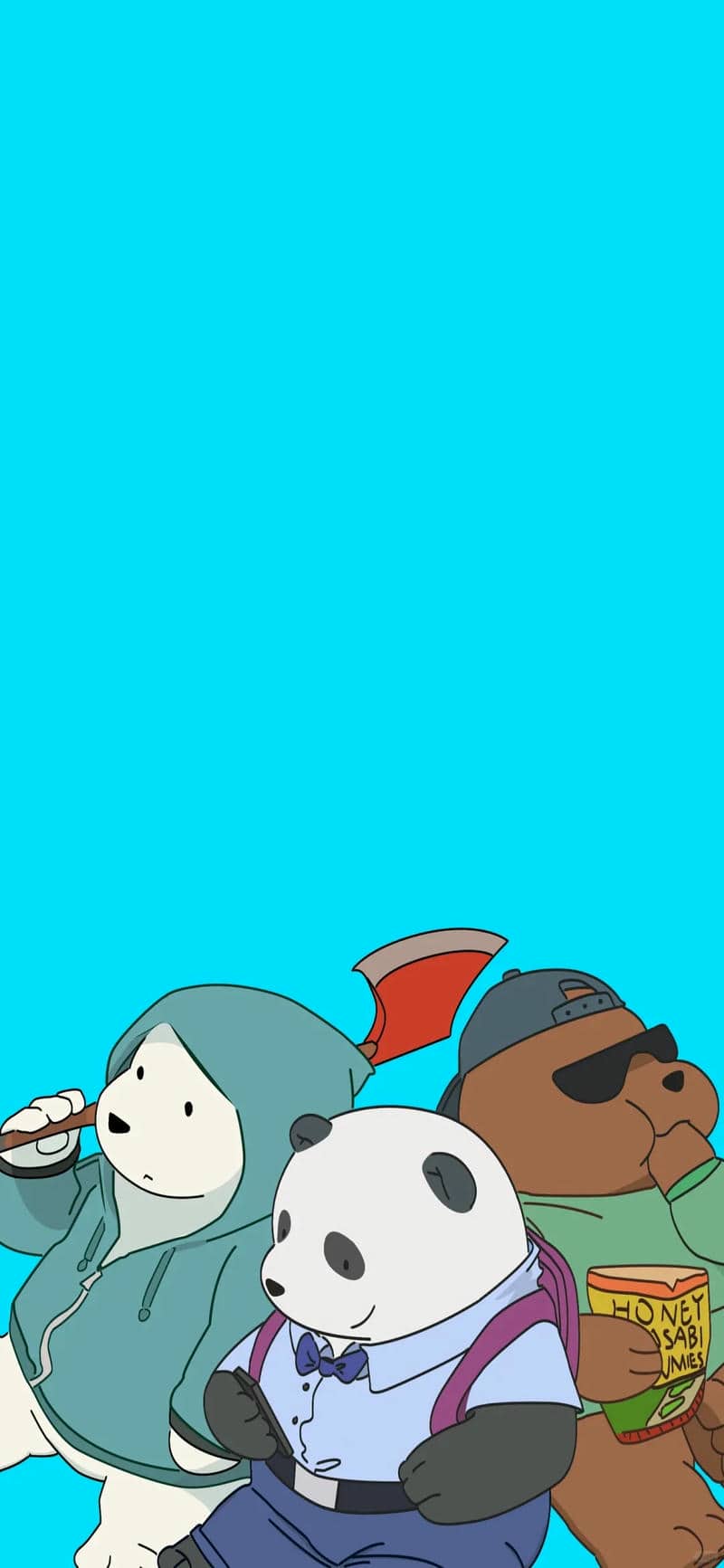 ảnh hình nền we bare bears cute
