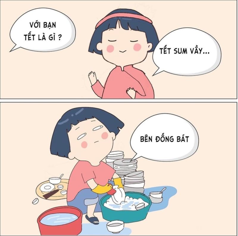 ảnh meme tết