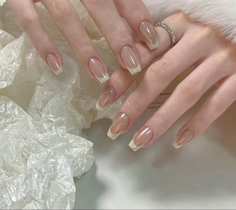 ảnh nail thạch vuông