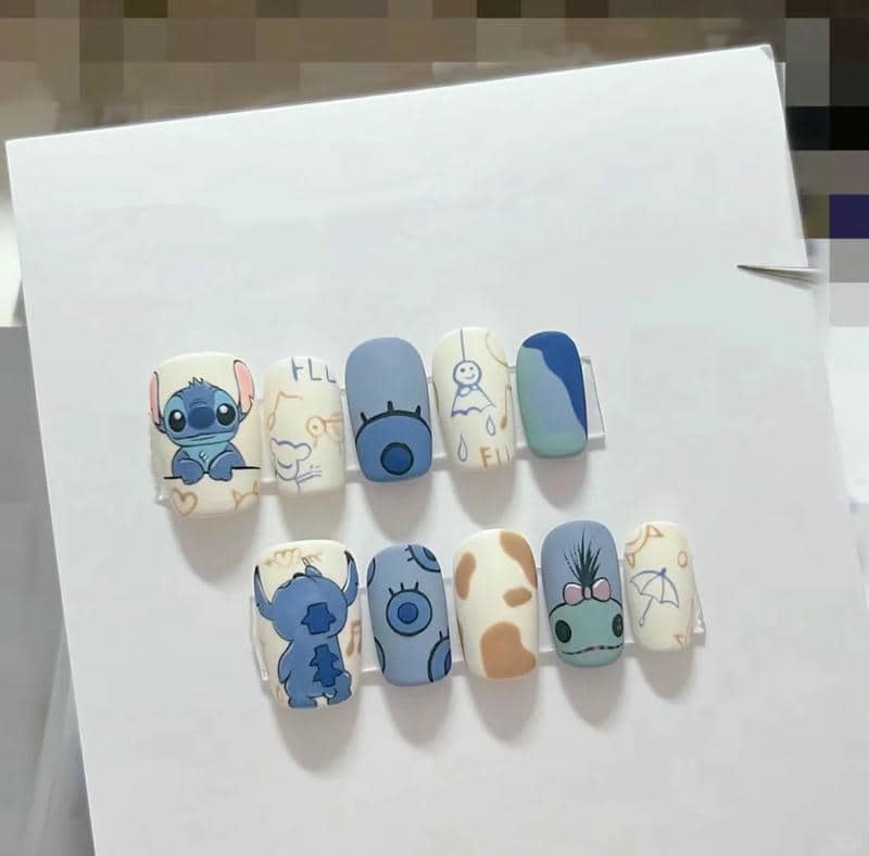 ảnh nail vẽ anime cute
