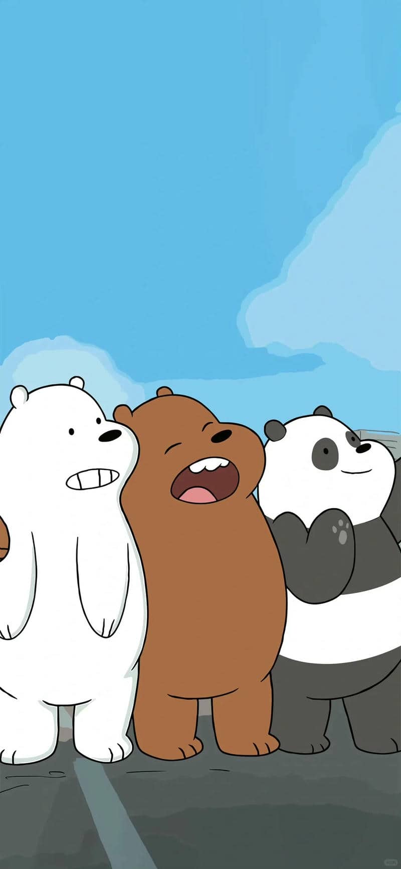 ảnh nền we bare bear đáng yêu