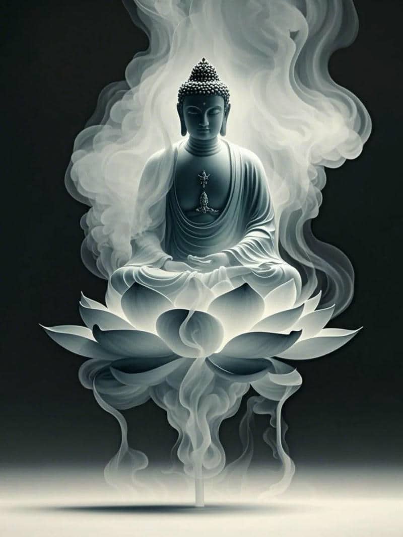 ảnh phật đen trắng đẹp