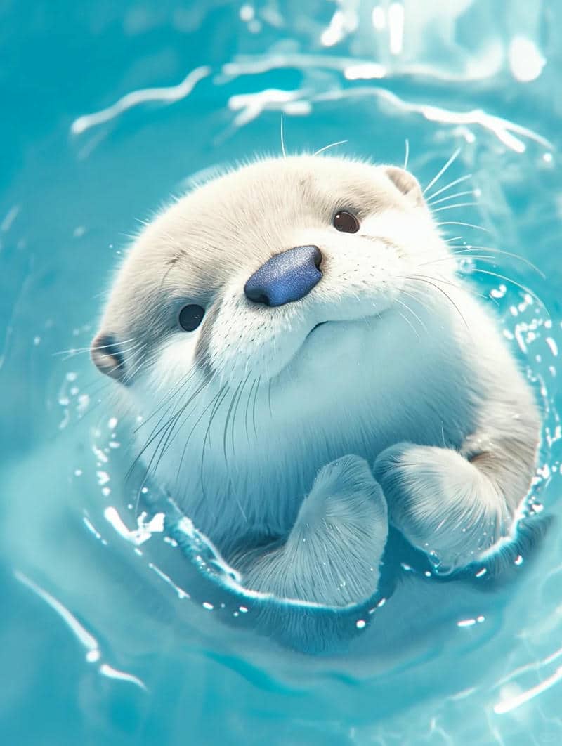 ảnh rái cá cute