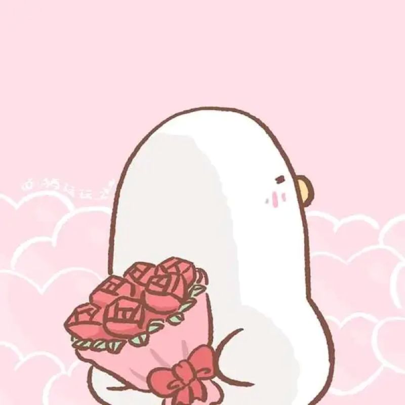 ảnh tặng hoa meme cute