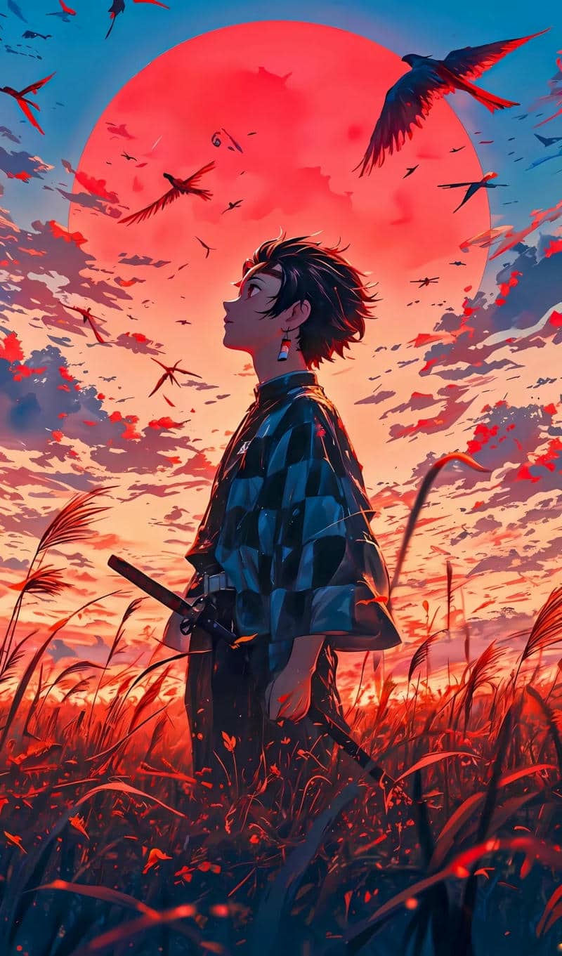 ảnh tanjiro ngầu 3d