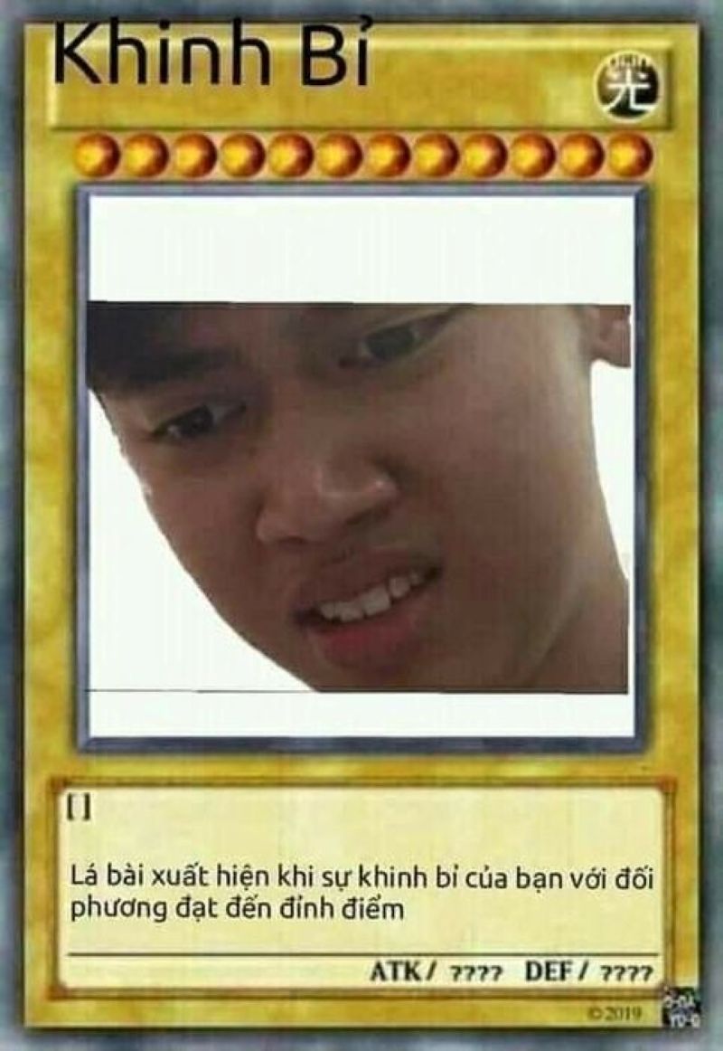 ảnh thẻ bài yugioh meme