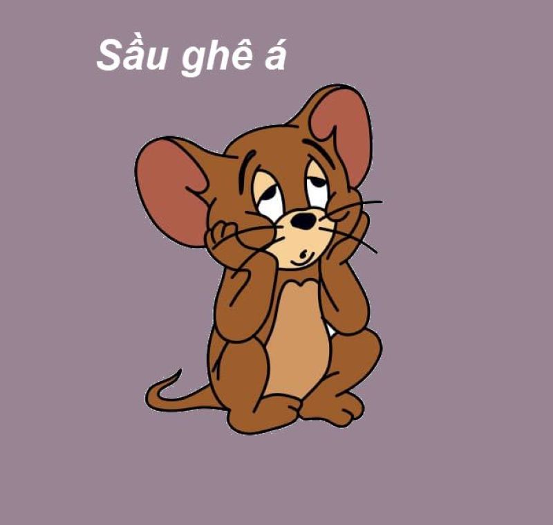 avatar tom and jerry buồn