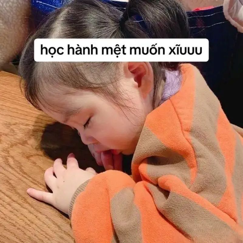 chán nản ảnh mệt mỏi hài hước