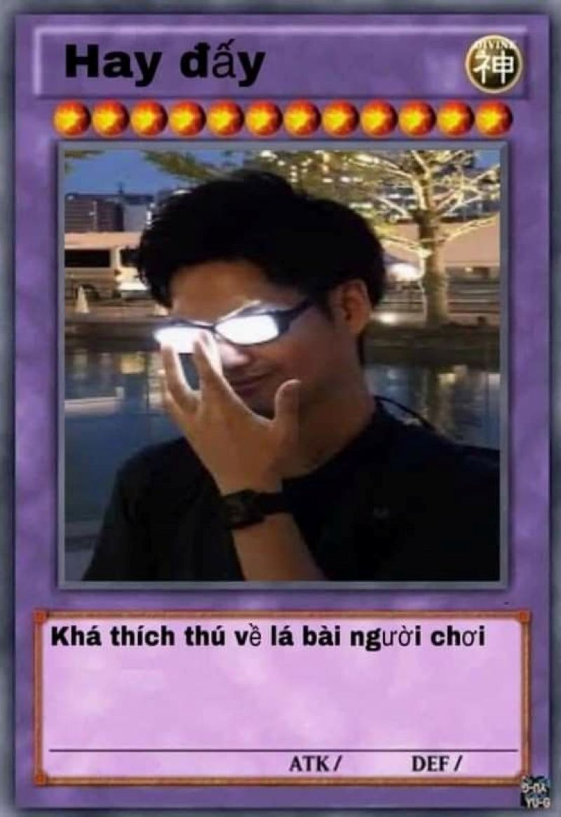 chế lá bài meme