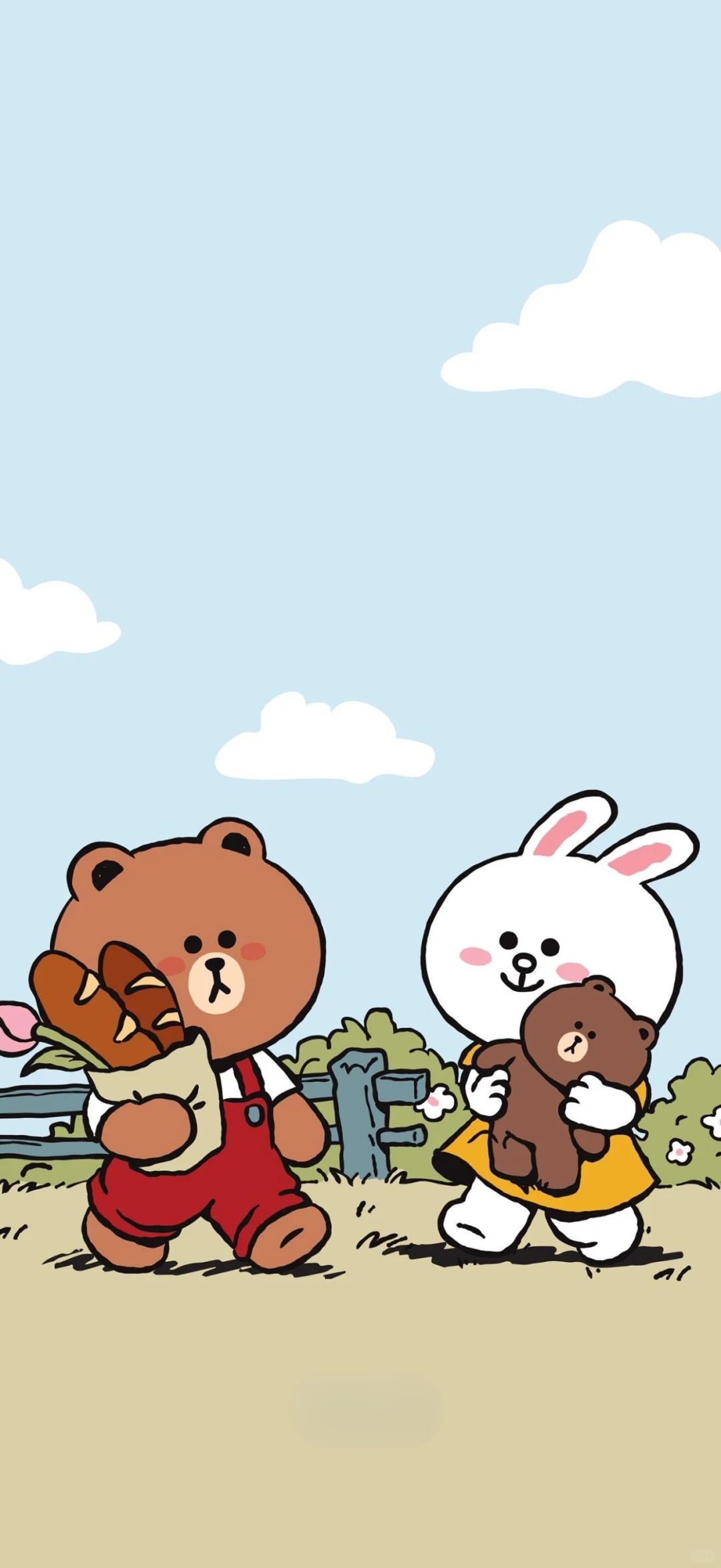 gấu brown và thỏ cony
