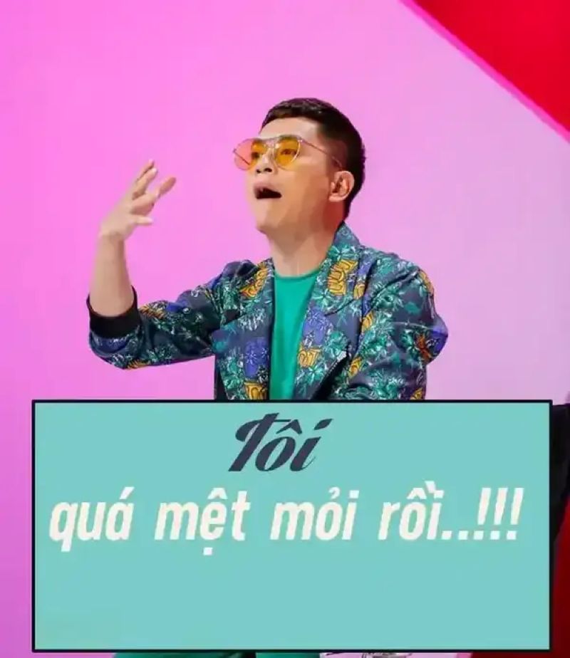 hình ảnh mệt mỏi hài hước