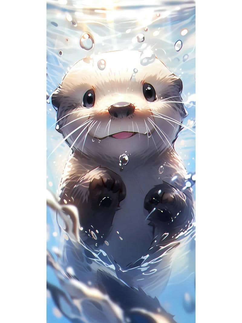 hình ảnh rái cá cute
