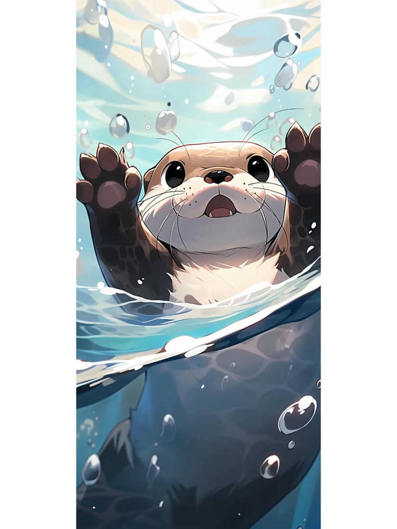 hình ảnh rái cá đáng yêu