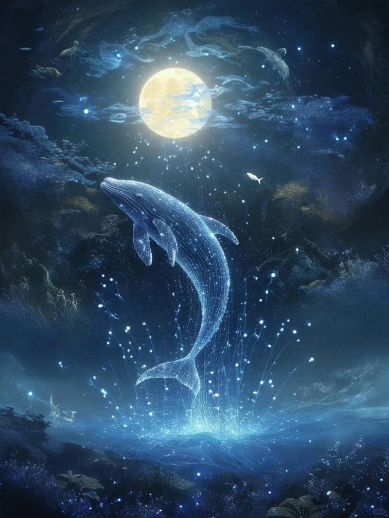 hình cá voi xanh khổng lồ