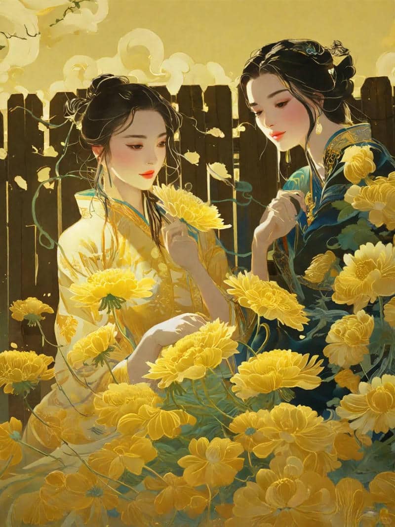 hình hoa cúc vàng