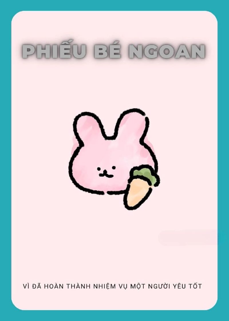 hình meme phiếu bé ngoan