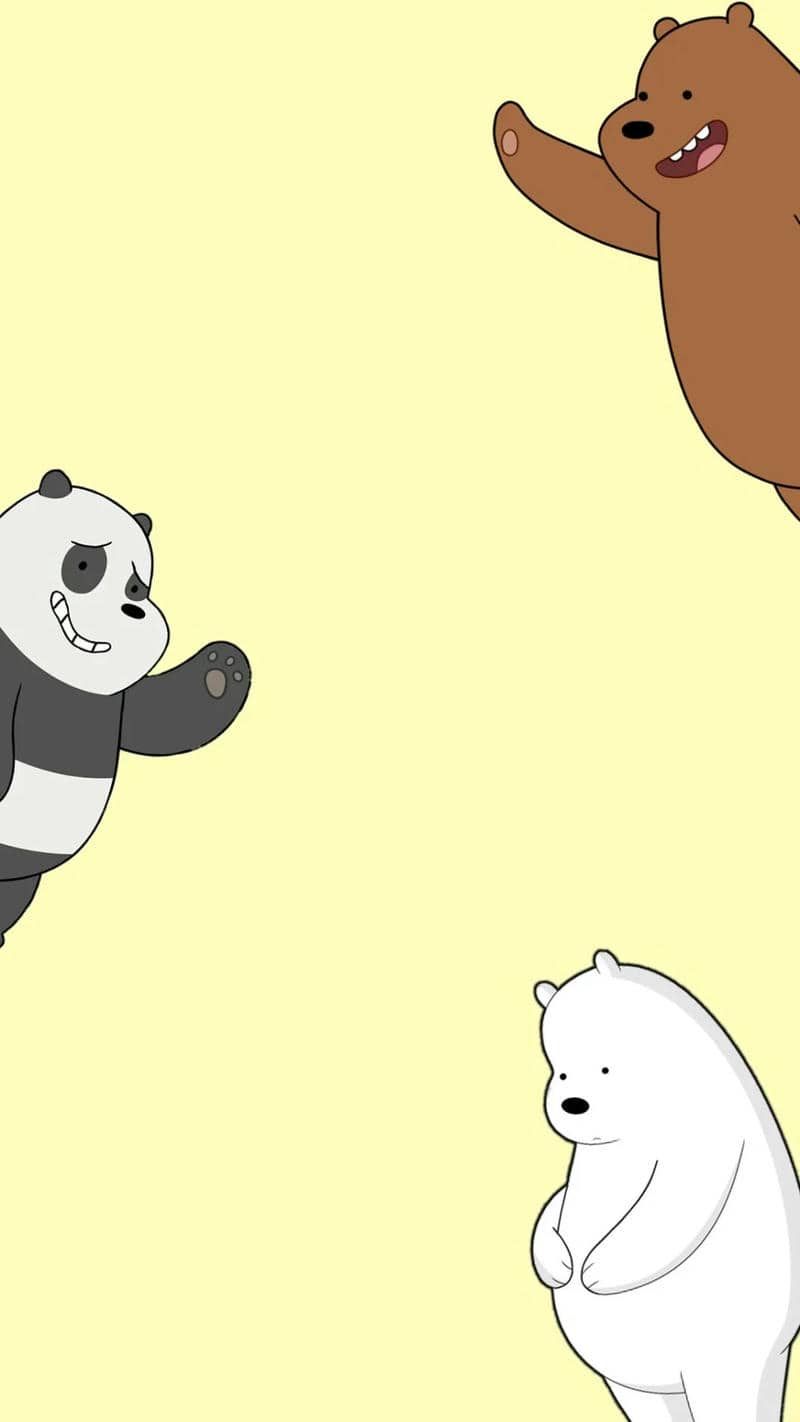 hình nền ảnh we bare bear đáng yêu