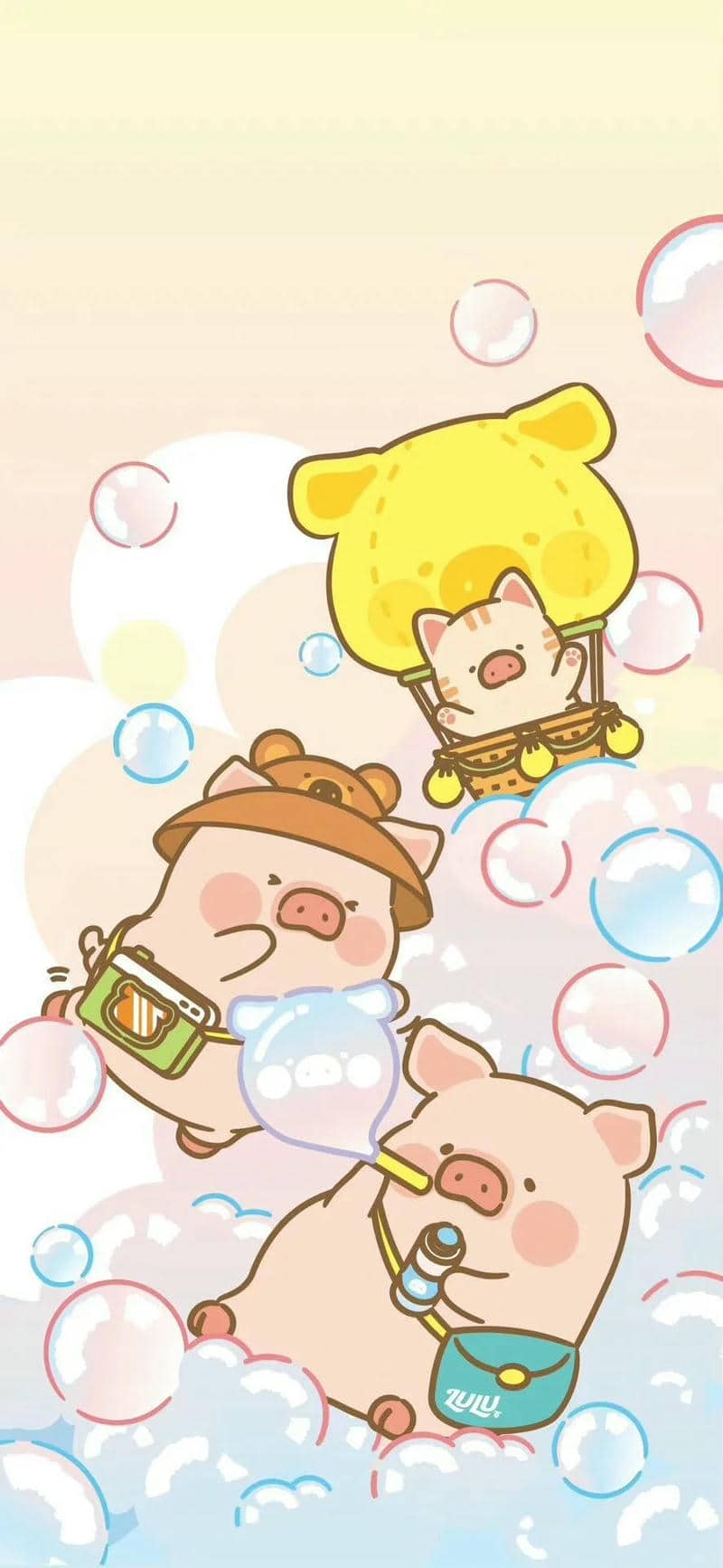 hình nền con heo cute