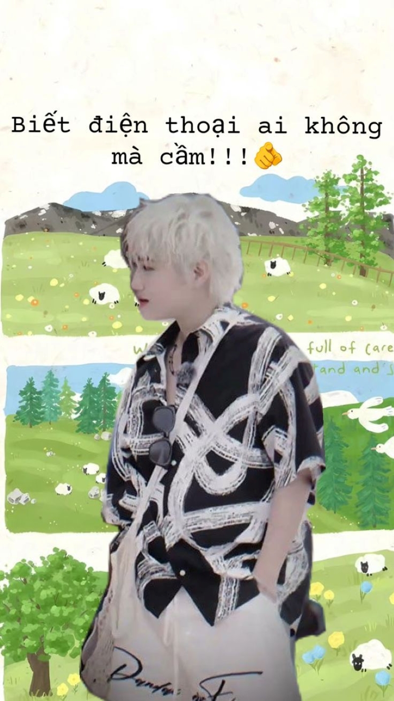 hình nền cute có chữ độc đáo