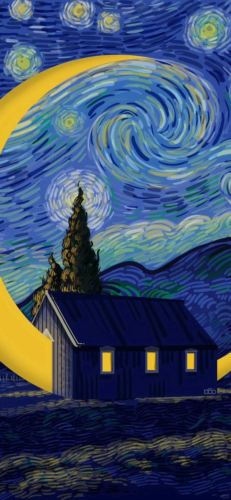 hình nền đẹp phong cảnh Van Gogh