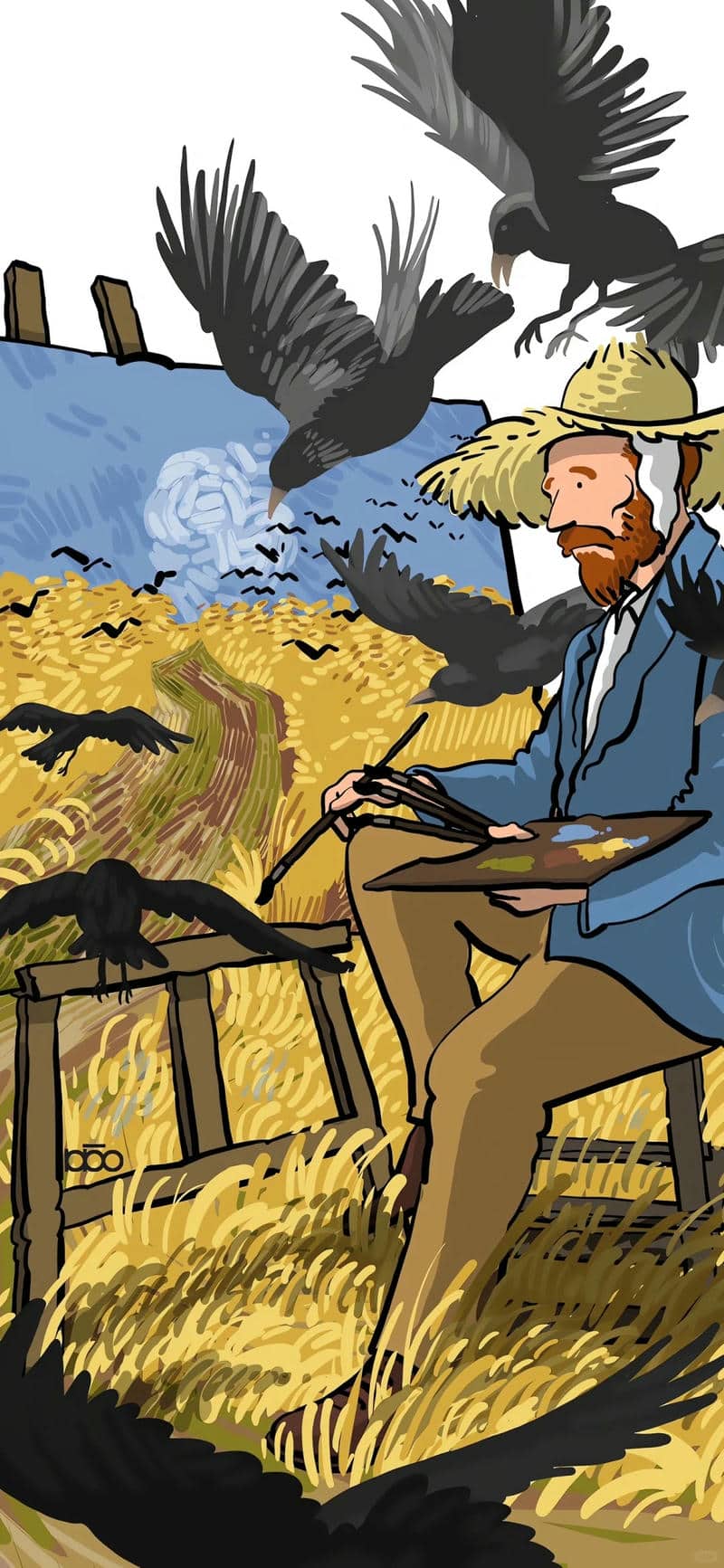 hình nền đt Van Gogh