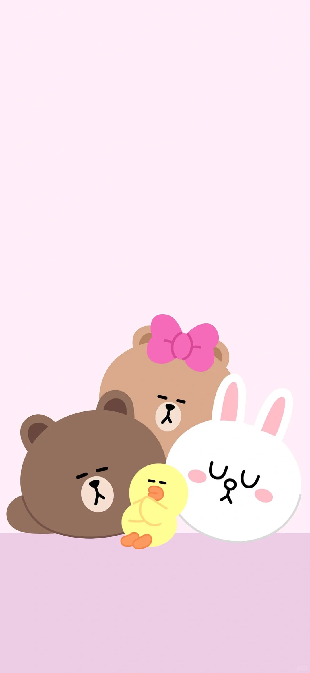 hình nền gấu brown và thỏ cony cute