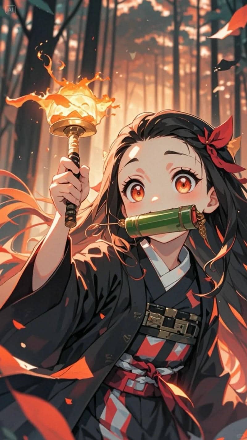 hình nền nezuko đẹp