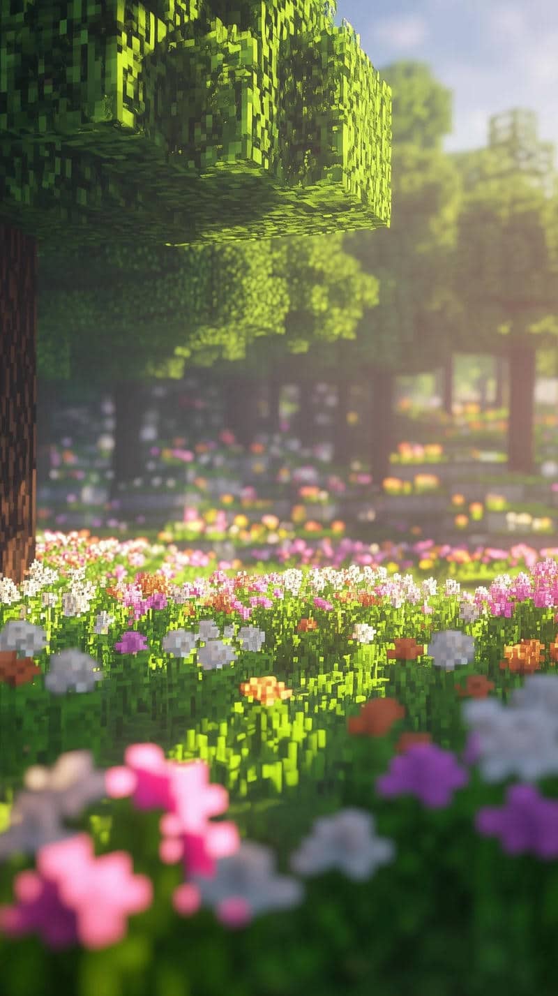 hình nền phong cảnh minecraft