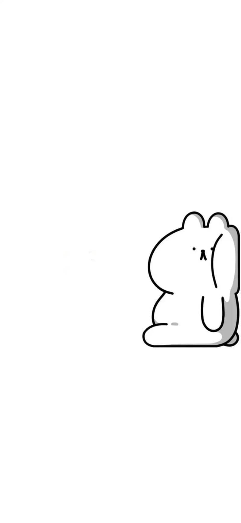 hình nền trắng cute
