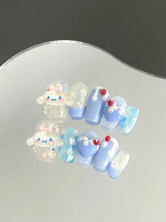 mẫu nail cinnamoroll
