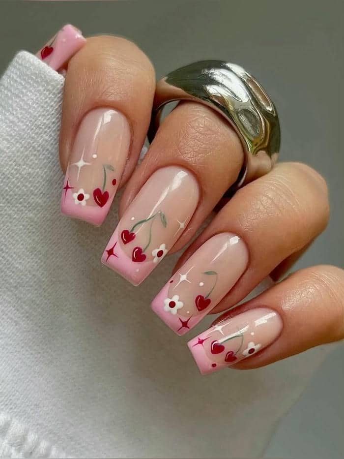mẫu nail đắp bột đẹp đơn giản
