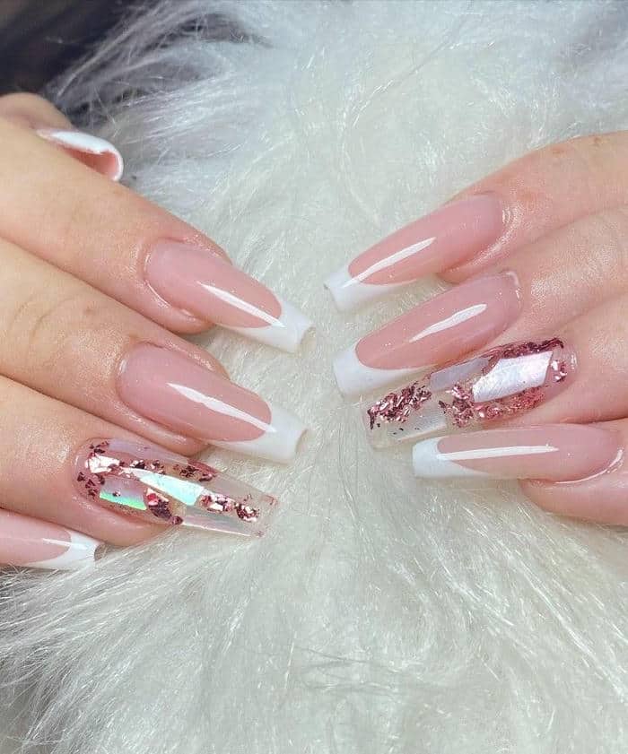 mẫu nail đính xà cừ