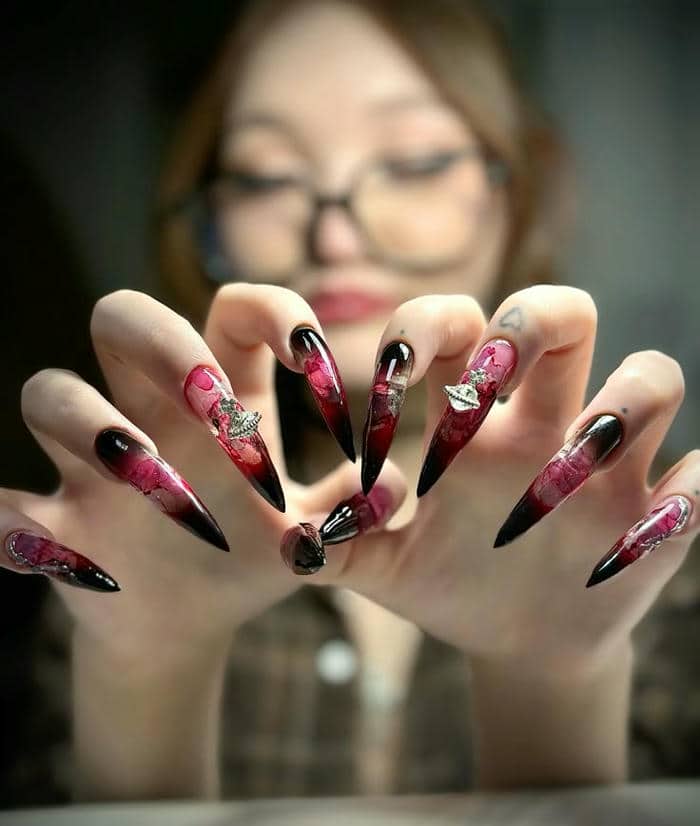 mẫu nail loang cá tính