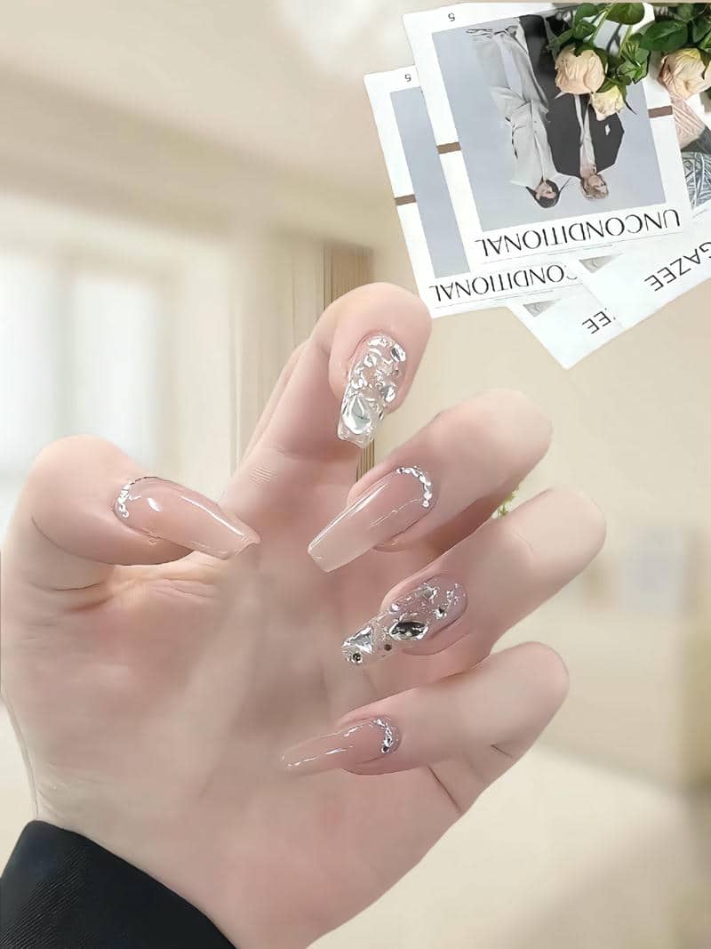 mẫu nail thang vuông