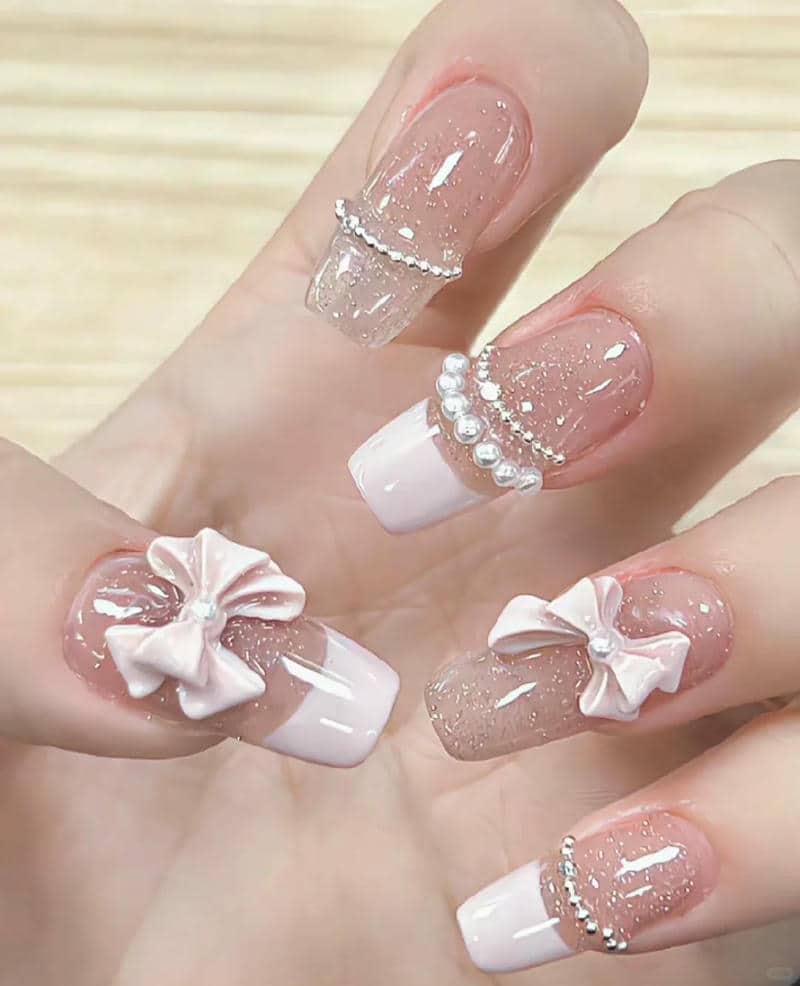 mẫu nail valentine xinh