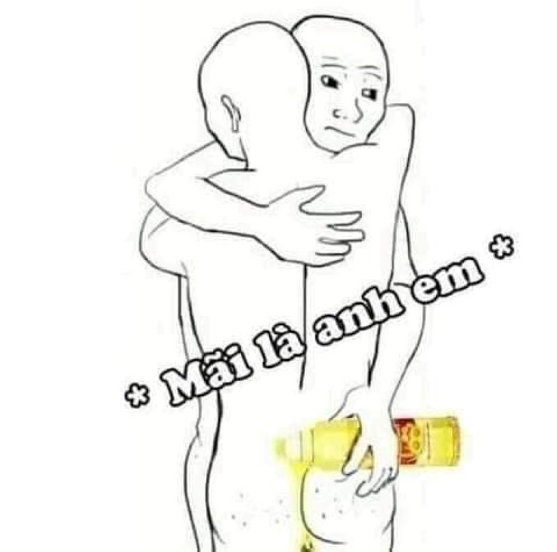 meme 2 người ôm nhau